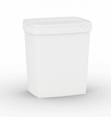 30 liter emmer wit rechthoekig