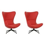 Set van 2 Leren draaifauteuils Soul - Toledo Ferrari, Huis en Inrichting, Fauteuils, Nieuw, Ophalen of Verzenden, 75 tot 100 cm