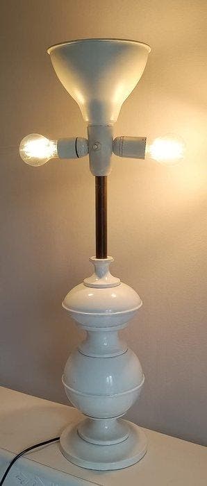 Tafellamp - Metaal - Italiaanse vloerlamp of tafellamp,