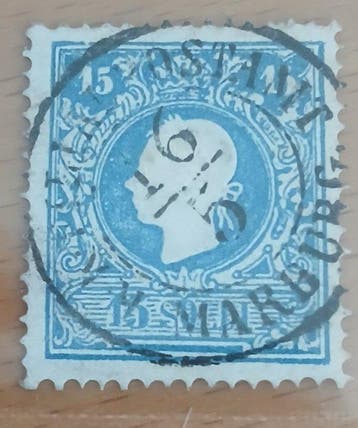 Italiaanse oude staten - Lombardije Venetië 1858 - 10 soldi, Gestempeld