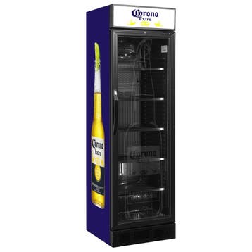 Corona glasdeurkoelkast 345 liter, Ophalen of Verzenden