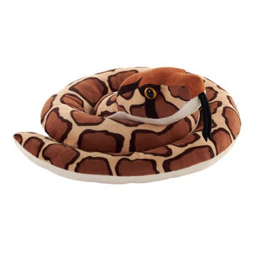 Pluche python knuffel - bruin - 91 cm - slang knuffel, Verzenden, Nieuw