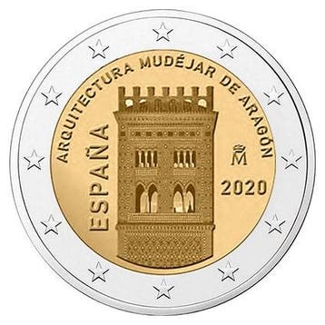 Spanje 2 Euro Aragon 2020, Verzenden