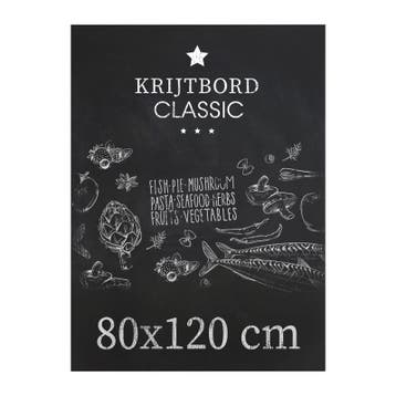 Krijtbord Classic 80x120 cm Zonder Ophangsysteem, Nieuw in verpakking