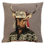 gobelin kussen nordic hert 45x45cm, Huis en Inrichting, Verzenden, Nieuw