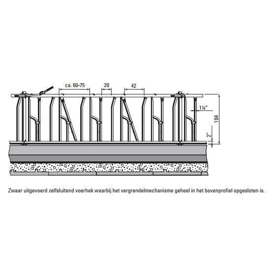Zelfsluitend voerhek Spinder Limoline, Dieren en Toebehoren, Runderen