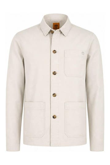 Timberland Jas in maat S Wit, Kleding | Heren, Jassen | Winter, Verzenden, Zo goed als nieuw, Wit, Timberland