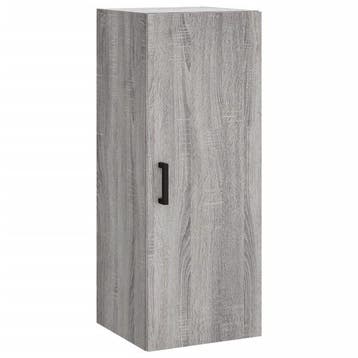Wandkast Grijs Eiken Look | Tweedekansje | OP=OP, Huis en Inrichting, Kasten | Wandmeubels, Ophalen of Verzenden, Zo goed als nieuw