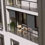 Verticale Zonnescherm Barbados - 120x310 cm - Grijs, Tuin en Terras, Verzenden, Nieuw