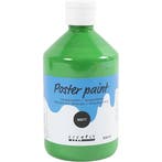 Tempera Verf Mat, groen, 500 ml/ 1 fles, Nieuw