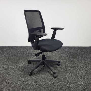 Bureaustoel Haworth Comforto 29, Zwart, Nieuw, Ophalen of Verzenden, Bureaustoel