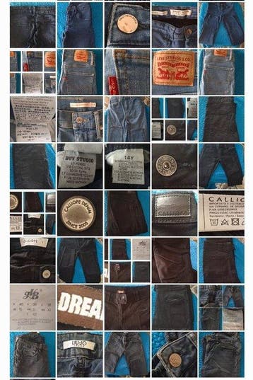 Collectie van memorabilia - Spijkerbroeken - Levis