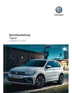 2019 VOLKSWAGEN TIGUAN INSTRUCTIEBOEKJE DUITS, Auto diversen, Handleidingen en Instructieboekjes