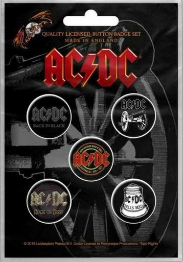 AC/DC button For Those About To Rock 5-pack officiële merch, Ophalen of Verzenden, Nieuw, Gebruiksvoorwerp