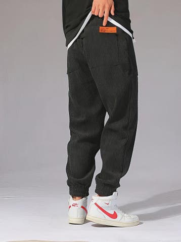 Warme Heren Corduroy Jogger Broek - Perfect voor Herfst & Wi, Verzenden, Nieuw