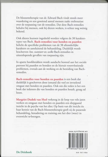 Bach Remedies Voor Honden En Paarden 9789060305676, Verzenden, Gelezen, M. Dudok van Heel