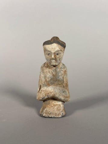 Oud-Chinees, Han-dynastie Terracotta Hofdame Mingqi - 18 cm