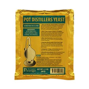 Prestige - Pot distillers yeast - 60 g (Stoken & Brouwen), Huis en Inrichting, Ophalen of Verzenden, Nieuw, Overige typen