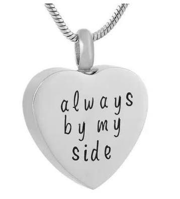 Ashanger, assieraad: always by my side, Nieuw, Zilver, Overige materialen, Hart