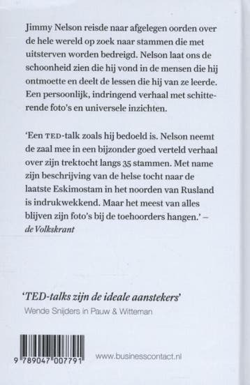 Drie universele levenslessen - Jimmy Nelson 9789047007791, Verzenden, Gelezen, Jimmy Nelson