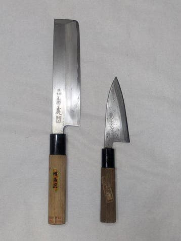 Keukenmes - Staal, Hout - Japan - Traditioneel Japans dun