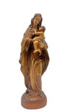 sculptuur, Virgen con el Niño - 30 cm - Hout