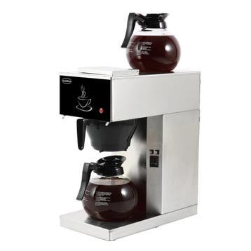 Combisteel Koffiezetapparaat | 2 Glazen Kannen | 2 x 1,8L |, Ophalen of Verzenden