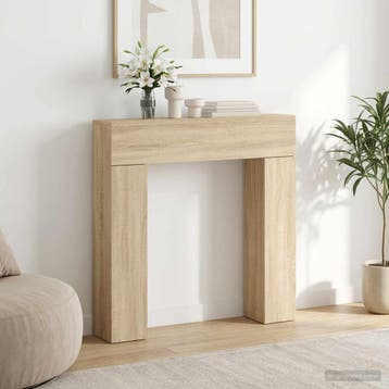 vidaXL Haardomlijsting Sonoma Eiken 102 x 18 x 100,5 cm, Verzenden, Nieuw