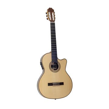 Juan Salvador 2T thin body klassieke gitaar cutaway elektris, Verzenden, Nieuw