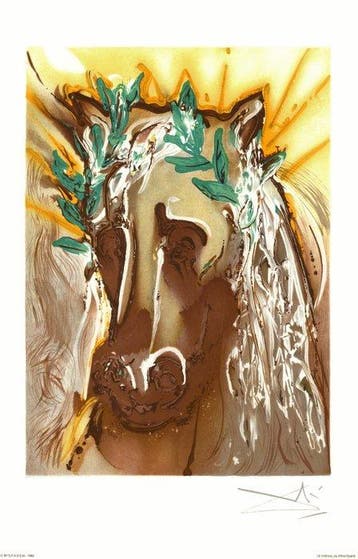 Salvador Dali (1904-1989) - Le cheval du printemps, Chevaux