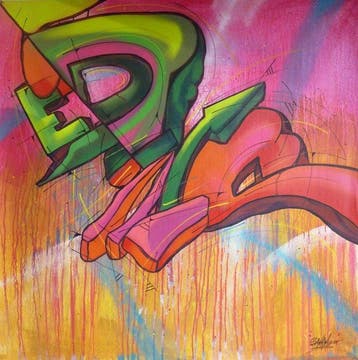 saname (1980) - Trace n°2603, Antiek en Kunst