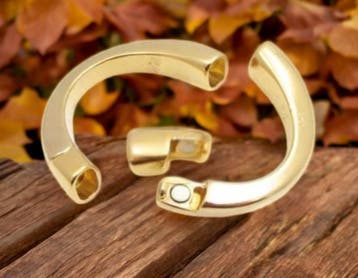 1 x DQ metaal halve armband met magneet sluiting goud kle..., Ophalen of Verzenden, Nieuw, Overige typen