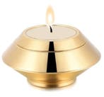 Mini urn waxinelichthouder goud verguld voor kaars, Nieuw