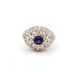Zonder minimumprijs - Ring - 9 kt. Roségoud, Zilver Spinel -, Sieraden, Tassen en Uiterlijk, Ringen, Nieuw
