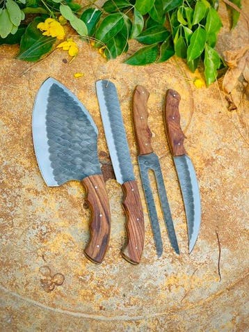 Uastandardcrafts Handemade - Keukenmes - Kitchen knife set -
