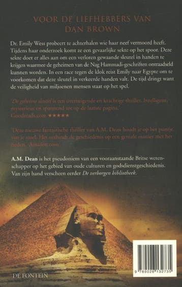 De geheime sleutel 9789026132735 A.M. Dean, Verzenden, Gelezen, A.M. Dean