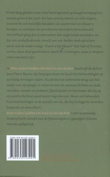 Mijn ouders hadden één kind en een dochter 9789035143005, Verzenden, Zo goed als nieuw, Jean Pierre Rawie