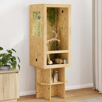 vidaXL Terrarium Bruin 50 x 50 x 150 cm OSB, Verzenden, Nieuw