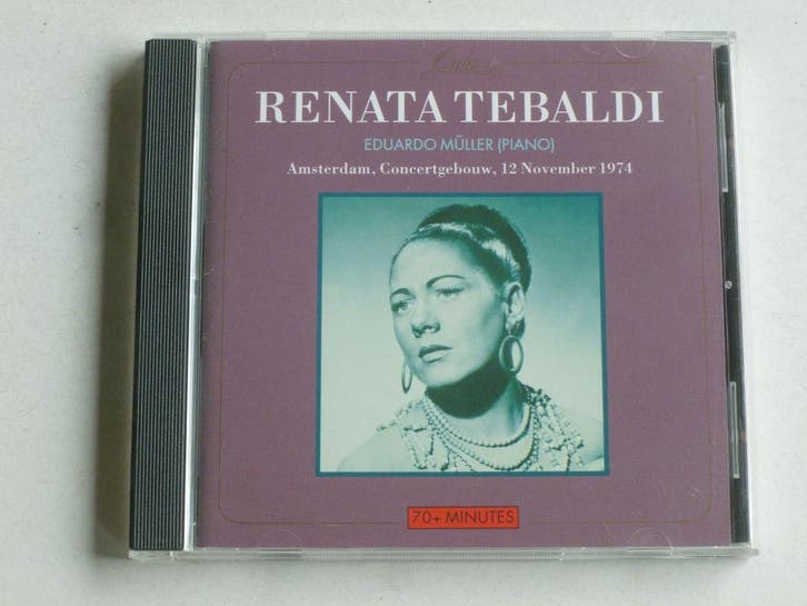 Renata Tebaldi - Recital Amsterdam Concertgebouw 1974, Cd's en Dvd's, Cd's | Klassiek, Zo goed als nieuw, Ophalen of Verzenden