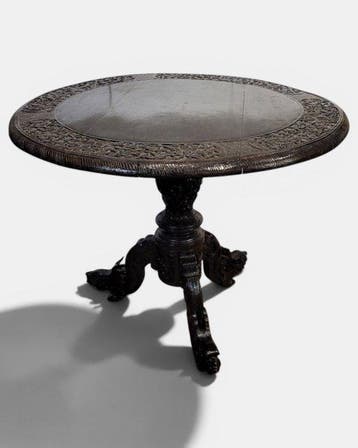Anglo-Indian - Tafel - hard hout - Salontafel, met