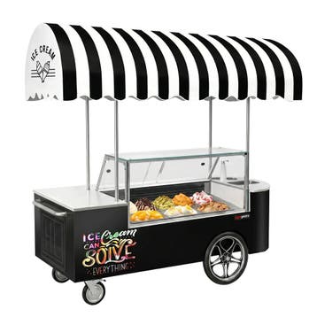 GGM Gastro | Ijswagen - 2146mm - statische koeling - met |, Verzenden, Nieuw in verpakking, Koelen en Vriezen