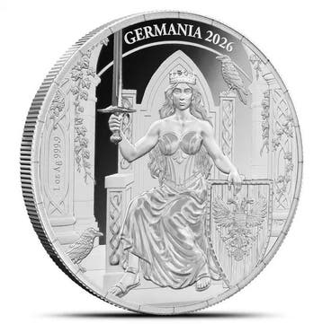 Duitsland. 5 Mark Germania 2026 – Proof – 1 oz Silver coin –