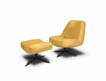 Fauteuil Ego - fauteuils - Goud, Huis en Inrichting, Stoelen, Nieuw, Leer