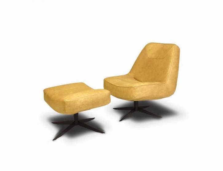 Fauteuil Ego - fauteuils - Goud, Huis en Inrichting, Stoelen, Nieuw, Leer