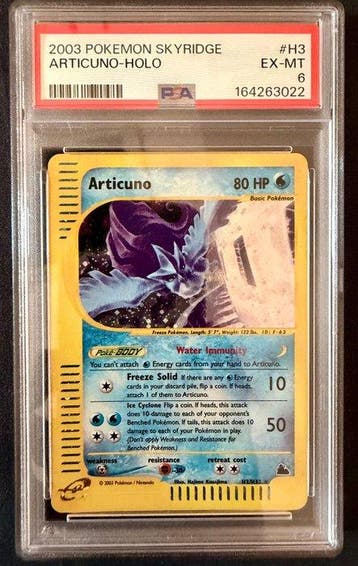 Pokémon - 1 Graded card - Articuno #H3 Foil - PSA 6 - WOTC -, Nieuw