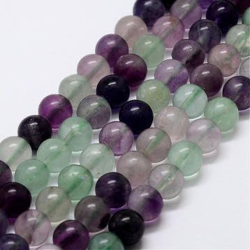 10 x edelsteen kraal van Regenboog Fluorite zachte glans..., Ophalen of Verzenden, Nieuw, Kraal