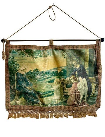 Bijbels wandtapijt - 62 cm - 80 cm - Heilige Familie