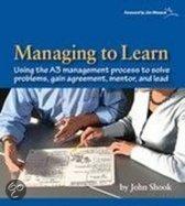 Managing to Learn 9781934109205, Zo goed als nieuw