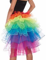 Tutu Staart Regenboog Tule Rok XS S M L XL Papegaai Petticoa, Ophalen of Verzenden, Nieuw, Carnaval
