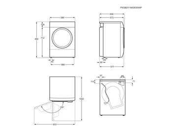 ZANUSSI ZDP7200NW - Condensdroger - 7 kg - Wit, Verzenden, Zo goed als nieuw